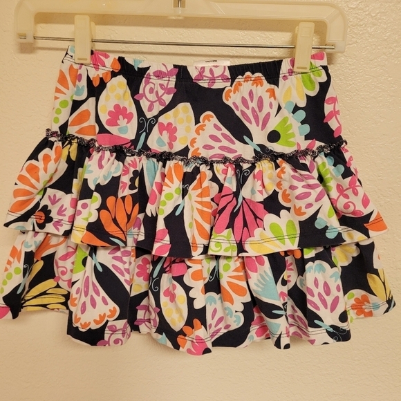 Hanna Andersson Blue Butterfly and Flower Print Skort - Picture 4 of 5